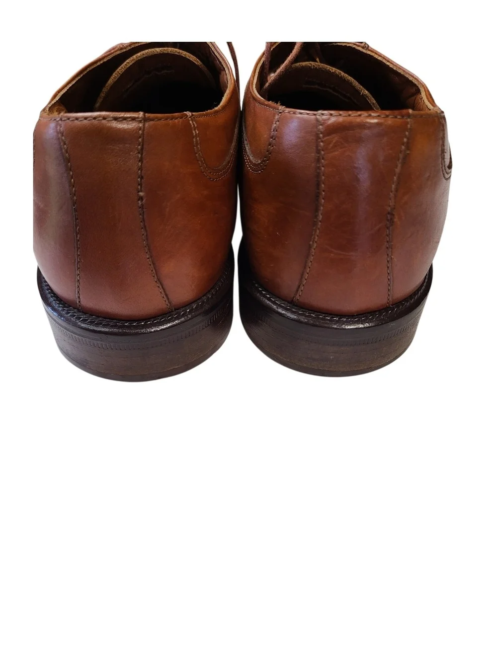Cable & Co. Men's Leather Cap Toe Oxfords Brown Made in Italy 11.5 D